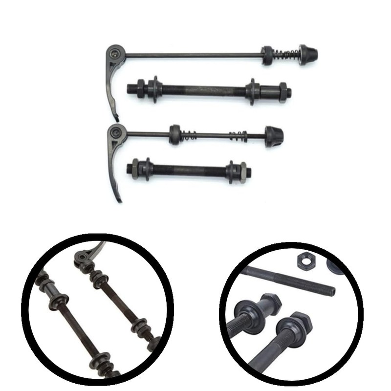 Changyeah 2 Pcs Quick Release Bike Skewer Front/Rear Wheel, 160mm/190mm