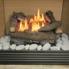 Bluegrass Living 24-Piece Mixed Grey Ceramic Fiber Rocks - High-Temperature