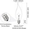 DXMKOP E12 Candle Light Bulbs,60W Candelabra Light Bulbs, E12 B10