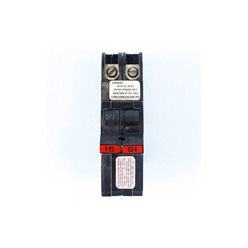 FEDERAL PACIFIC NC215 0215 FPE Stab-Lok Circuit Breaker 2 Pole