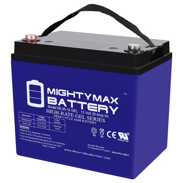 Mighty Max Battery 12V 35AH Gel Battery Replaces Goal Zero