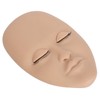 Eyelash Extension Face Mannequin 3 Pairs Removable Eyelids Single Layer