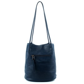 Aossta Womens Tote Bag Fashion Designer Medium Size Plain Soft Faux Leather Hobo Shoulder Handbag Bucket Bags (A6773 Brown)