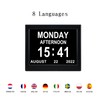 Day Date Time Clock for Seniors Elderly 3 Medication Reminders+