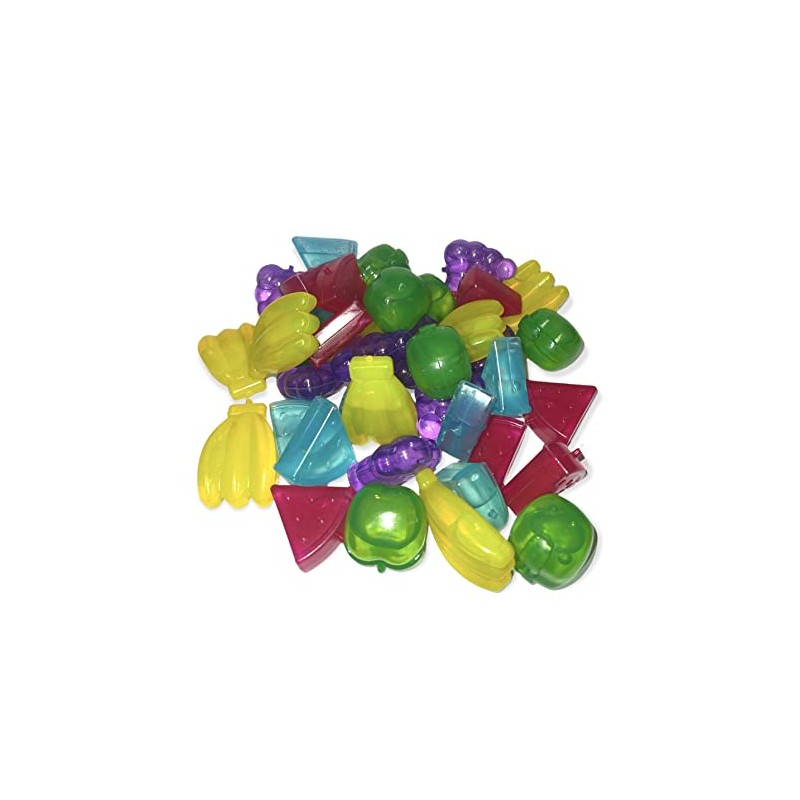 eMKay® Plastic Reusable Washable Assorted Fruit Shaped ICE Cubes (Pack