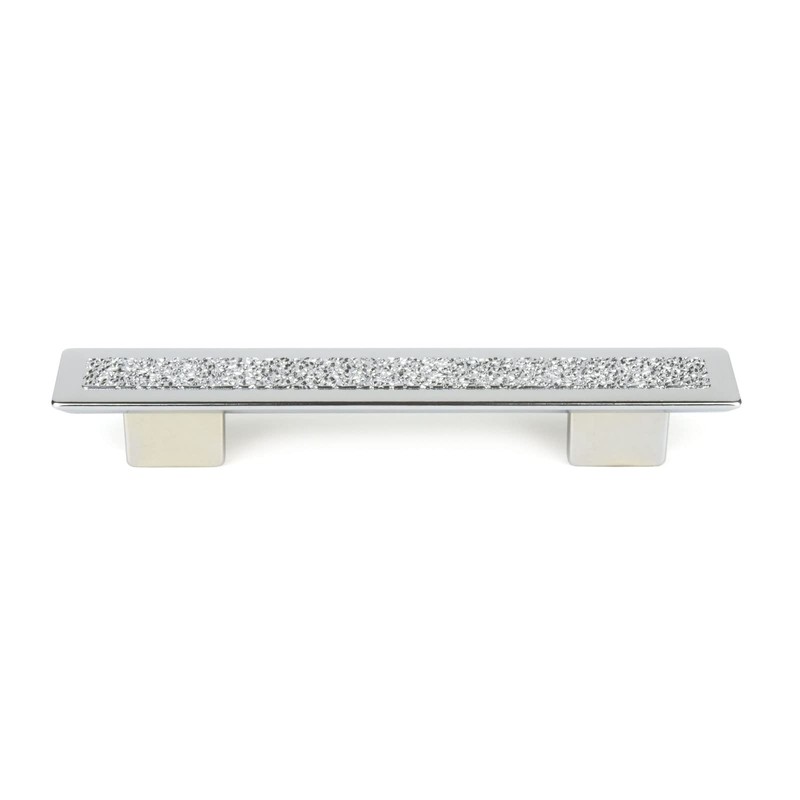 M4TEC Chrome Bar Pull Handle for Kitchen Cabinets, Cupboards, and