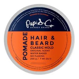 Pomade Classic Hold Papi & Co 200g Para Cabello Y Barba