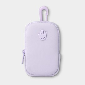 Touchette Zippered Pouch, Attachable Fashion Accessory with Snap Hook for Touchland Hand Sanitizer 1FL OZ., Lilac