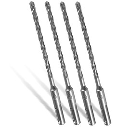 IKOPFLN SDS Drill Bit 6 mm x 160 mm Concrete Drill Masonry Drill Hammer Drill Bit Masonry Drill Bit 6 mm Cutting Ideal for Drilling in Stone, Concrete, Natural Stone, Brick Wall, a