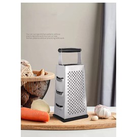 NILICAN Grater Vertical Stainless Steel Grater Four Sided Grater Cucumber Carrot Cheese Grater Melon Slicer Potato Slicer Non-slip Handle Peeler