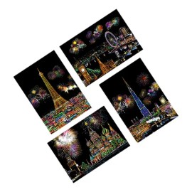 4 Hojas De Papel Para Rascar, Bricolaje, Manualidades, A4, C