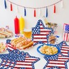 24 PCS Independence Day Star Shaped Placemats Set, 12" x
