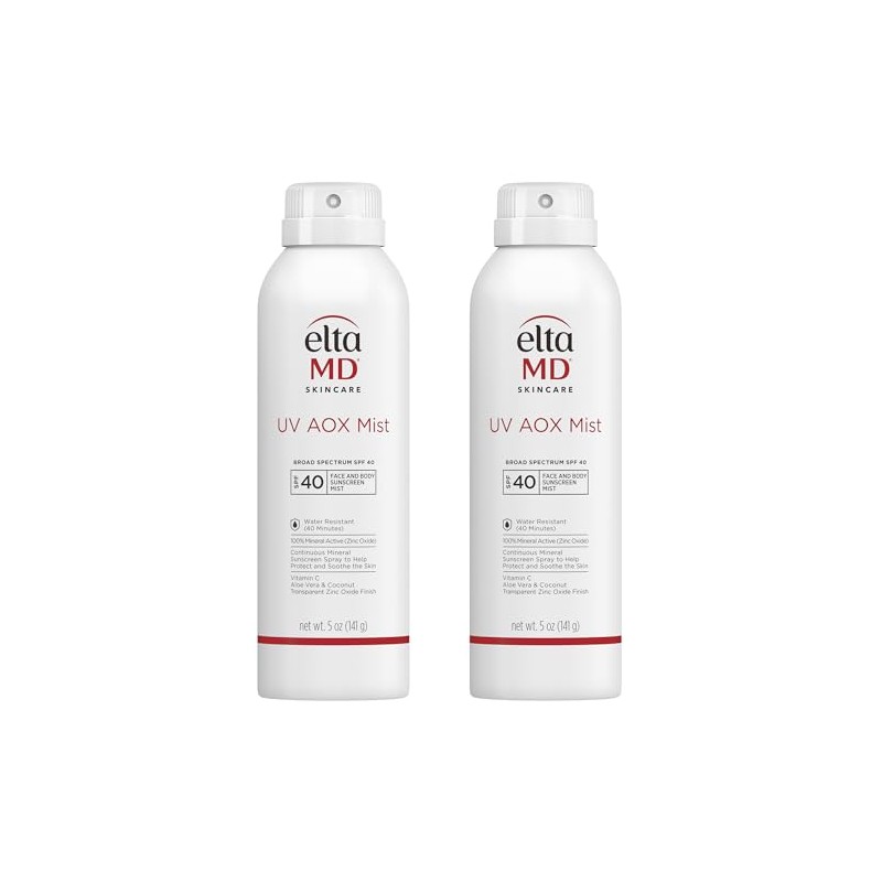 EltaMD UV AOX Mist - Protector solar mineral en aerosol,