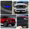 BESTZHEYU 2PCS Blue Front Tow Hooks Covers Compatible with RAM