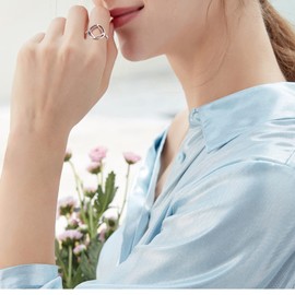 Sobriety Rings for Women Sterling Silver AA Alcoholics Anonymous NA Narcotics Anonymous Ring Open Circle Karma Ring for Women, Sterling Silver, no available