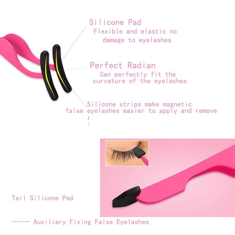 False Eyelash Tweezers Set Made of Stainless Steel for Eyelash