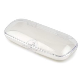 Tacy MP-6-24 Glasses Case, Stylish, Hard Case, Push Type, Lightweight, Compact, Plastic, Clear