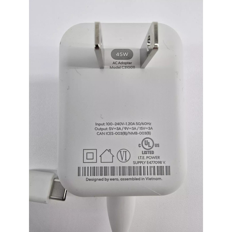 Eero NEW OEM Eero C310011 USB-C WiFi Router Power Supply