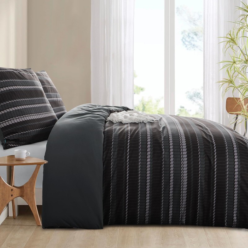 RUIKASI Bed Linen 155 x 220 cm 2-Piece Dark Duvet