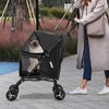 Athena Collection 4 Wheels Pet Stroller Dog Stroller for Medium