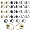 Waziaqoc 30 PCS Screwback Round Head Rivets, Pull Ring Rivets