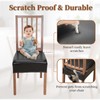 WUSOUPU Waterproof Dining Chair Seat Covers Leather Kitchen Seat Covers,