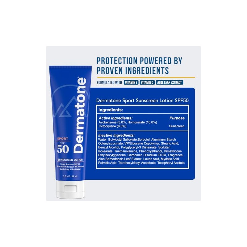 Dermatone Sport Sunscreen Lotion Spf 50