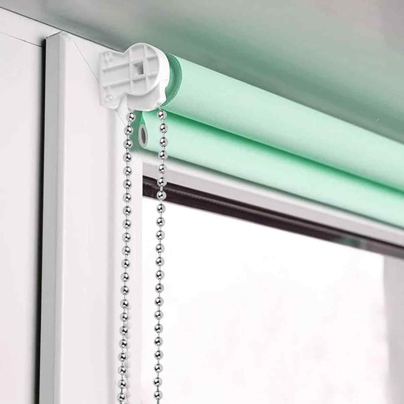 BYTLEOUTJ 2pcs 4.5mm Stainless Steel Roller Blind Beaded Pull Chain