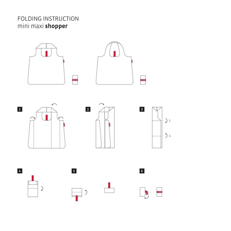 Reisenthel Polyester Duffel Bag Mini Maxi Shopper, Black