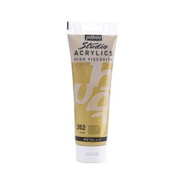 Pebeo 250 ml Studio Acrylic Paint, Iridescent Gold