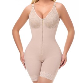 SHAPSHE Fajas Colombianas Moldeadoras Fajas para Mujeres Full Body Shapewear for Women Tummy Control Stage 3 Post Surgery Compression Garment Stomach Fupa Control Hip Lifting with Bra