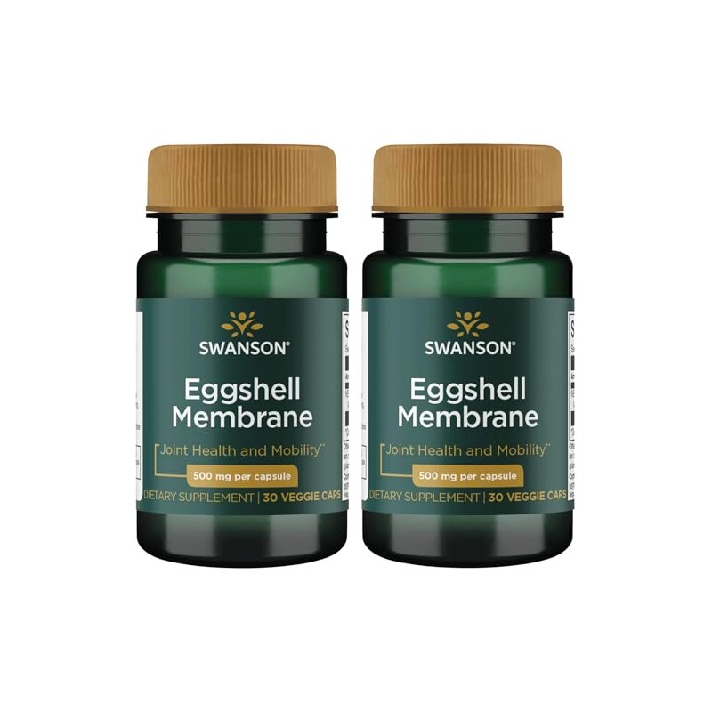 Swanson Eggshell Membrane 500 mg 30 Veg Caps (2 Pack)