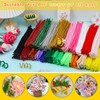 ZXIIXZ Pipe Cleaners Craft, 100Pcs Yellow Chenille Stems for Craft