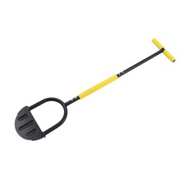 Sidewalk Long Handle Step Edging Machine Manual Lawn Edger Garden Trimming Edging Tool with Steel Blade,T Handle and Sponge Cover Wide Pedal