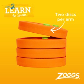 Zoggs Float Discs Armbands, Confidence Building Safe Zoggs Swimming armbands Starter For Children, Ideal For Kids, 2-6 years