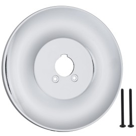 Shower Escutcheon Plate for Moen 16090, Shower Replacement Parts for Moen Chateau Collection, Escutcheon Replacement Fits for Moen Chateau Collection One-Handle Tub and Shower Faucets (Chrome)