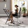 HOMCOM Small Folding Desk, 27.6 Inch Foldable Computer Desk with