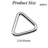 20pcs Sink Stopper Triangle Buckle Drain Plug Chain Triangles Hook