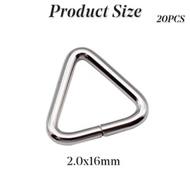 20pcs Sink Stopper Triangle Buckle Drain Plug Chain Triangles Hook for Bathtub Kitchen Sink Bathroom Wash Basins Drain Stopper Chain Triangles Buckle