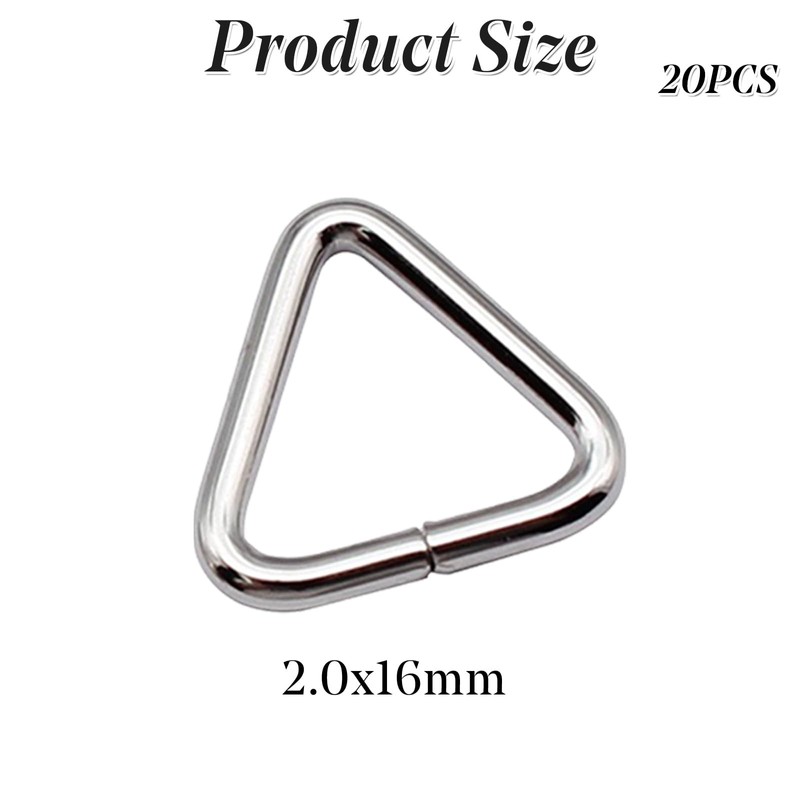 20pcs Sink Stopper Triangle Buckle Drain Plug Chain Triangles Hook