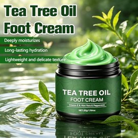 Crema Para Pies Con Árbol De Té Para Talones Agrietados Y Piel Seca | Crema Para Pies Con Aceite De Árbol De Té, Crema Para Talones Agrietados Y Remov