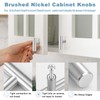 Estmoon 30 Pack Cabinet Knobs Brushed Nickel Cabinet Handles, Stainless