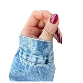 Zaubernägel4Home- UV-Wraps, UV-Nagelfolien, Gel Nail Wraps, semi cured gel nails (Golden Rouge)