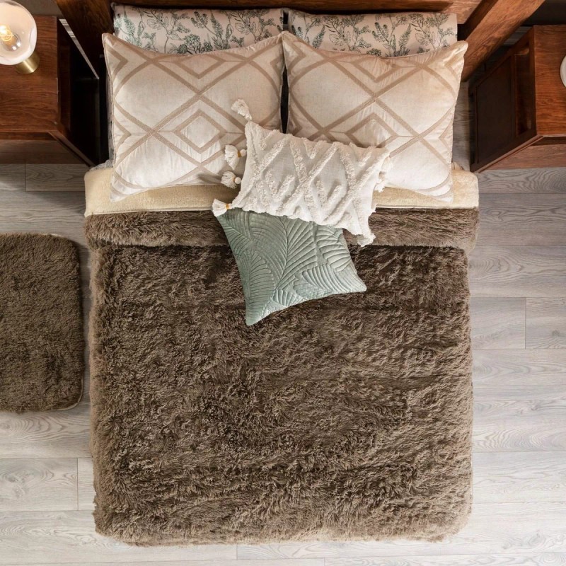 Vianney Funda De Cojin Rectangular Mumbai Beige Textura Elegante