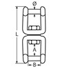 wellenshop Swivel Shackle M10 Stainless Steel with Hexagon Socket Shackle