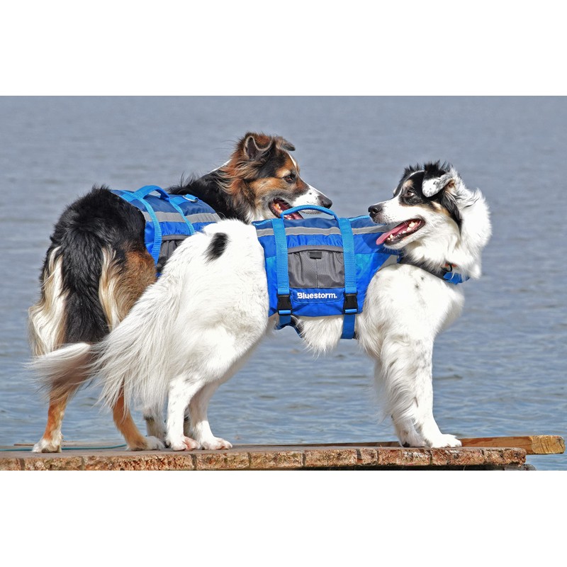 BLUESTORM Advanced Dog Vest with Reflective Stripes/Adjustable Neck Strap |