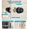 Fingerprint Door Lock, Smart Fingerprint Door Knob with Keypad, Biometric