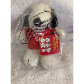 Peanuts Vintage Snoopy Spike plush stuffed animal  5"  tall