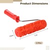 2 Pcs 7-Inch Textured Paint Roller for Wall, Drywall Texture