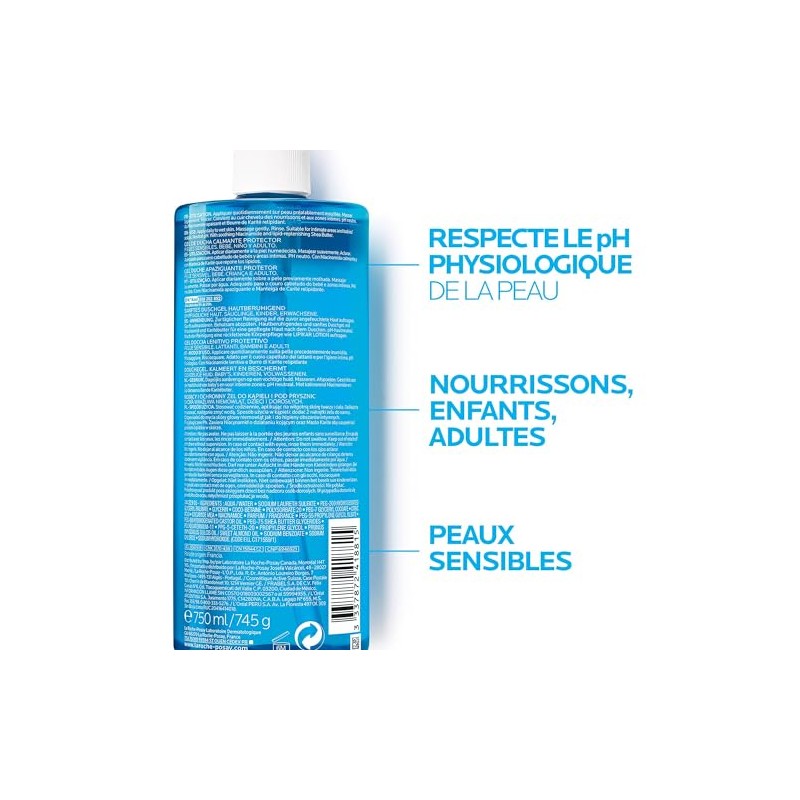 La Roche Posay Lipikar Gel Lavant, 750 ml